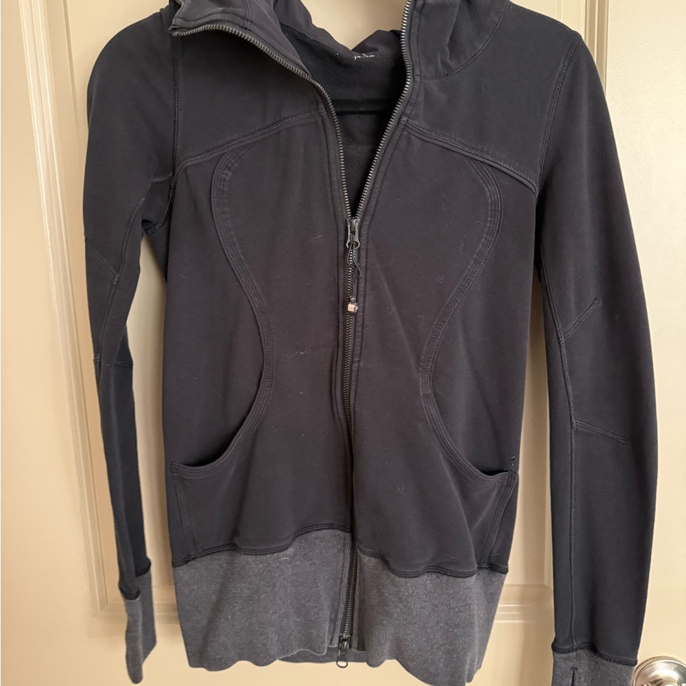 lululemon athletica Black and Gray Hoodie